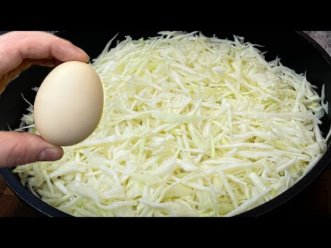 Kohl mit Eiern statt Fleisch – unglaublich lecker! Einfaches und schnelles Abendessenrezept!