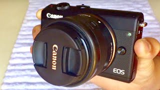 Canon M100, Neck Strap Attaching, Easy the Canon way, EOS Mirror less Camera, review, demo, DSLR