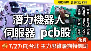 潛力机器人 伺服器 pcb股 20250724 趨勢指標 郭憲政分析師