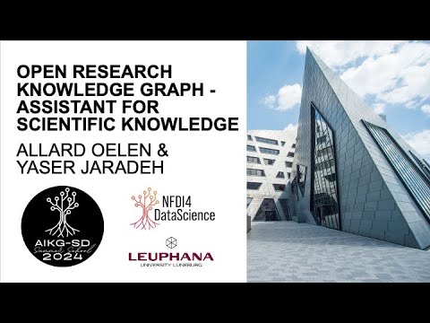 Open Research Knowledge Graph - Allard Oelen & Yaser Jaradeh @AIKG-SD 2024