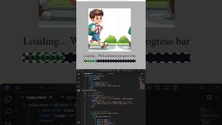 HTML CSS ANIMATION progress bar and preloader for website by using #javascript #shots #shortvideo