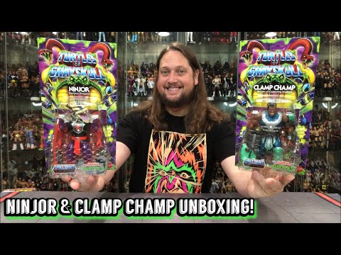 Ninjor & Clamp Champ Mattel Turtles of Grayskull Unboxing & Review!