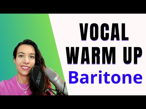 Vocal warm up for Baritone.Singing Warm Up - Baritone Full Range