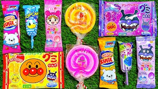 🩷アンパンマン＆ドラえもんロリポップASMR 🍭 チョコレート割ってカリカリ音＋ネコネコグミ【満足感】