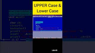 Upper Case & Lower Case #72 #viral #coding #c #shorts
