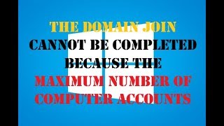 Fixed | The domain join can not be completed | 4Fun4You