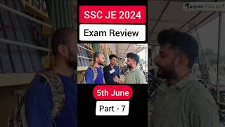 SSC JE 2024 Exam Review & Analysis 🔥 Part-7