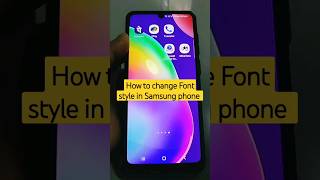 How to change Font style in Samsung phone #shorts #samsung #fontstyles
