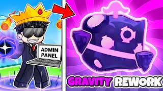 I Maxed GRAVITY REWORK FRUIT using Admin Panel in Blox Fruits Roblox Update