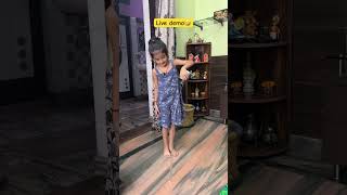 Live demo🤣 #ytshorts #vihanyaworld #funnyvideo #cutegirl #daughter #livedemo #funny #familyreels