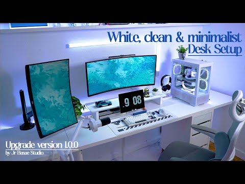 I Built The White & Minimalist Desk Setup ft. RAICO (Desk Shelf) | Ver 1.0.0