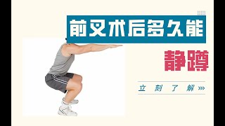 前叉术后多久能静蹲？