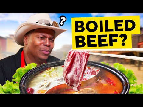 Texas BBQ Chef tries Hotpot for the First Time!