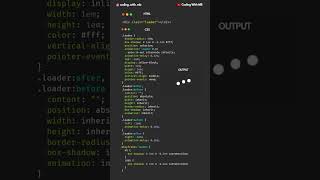 CSS Loader with HTML and CSS | #loader #13