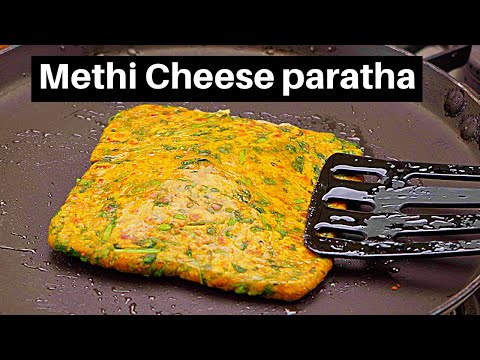 अब चीज़ वाले मेथी पराठा बच्चे भी पसंद से खाएंगे | Cheese stuffed methi paratha recipe |Kabitaskitchen