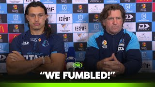 “Not the penalty count”: Des labels Titans “Dumb” for second half 🗣️ | Titans Press Conference