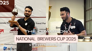 🏆 National Brewers Cup 2025 Winner | Subit Khadka | Red Honey Coffee | The School of Coffee Beans