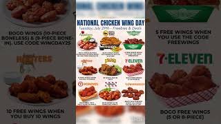 Free food alert 📣 totally free stuff #freefood #freebies #restaurant ￼￼#wingstop #hooters