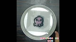 Magic tissue paper art #magic #magicalart #artforkids #diy #smiley #octopus #viralart #DrawingbyAru