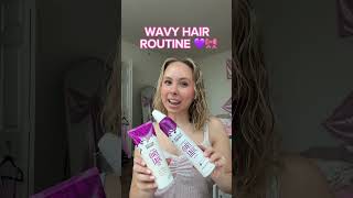 WAVY HAIR ROUTINE #makaylaandrews #wavyhair #notyourmothers