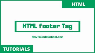 HTML footer Tag