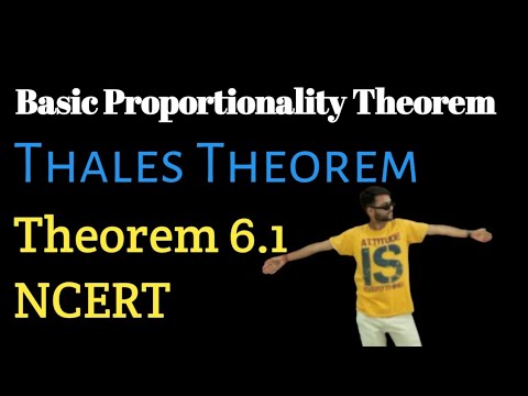 BasicProportionalityTheorem(Thales theorem) #theorem6.1#thales_theorem #basicproportionalitytheorem