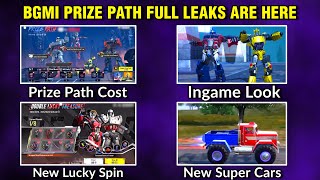 🤩 Prize Path Leaks are here || BGMI TRANSFORMERS PrizePath & Super Cars Full Leaks || in Telugu
