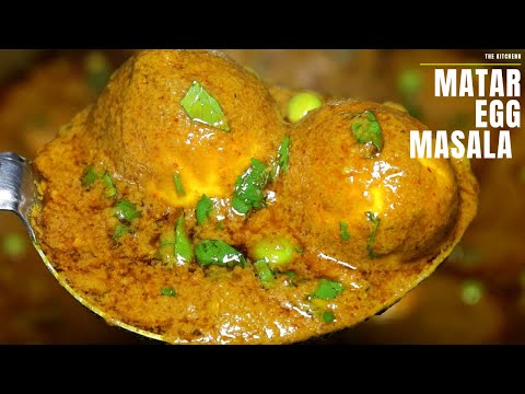 EGG MATAR MASALA DHABA STYLE | EGG & PEAS CURRY EGG CURRY | INDIAN STYLE EGG MATAR GRAVY