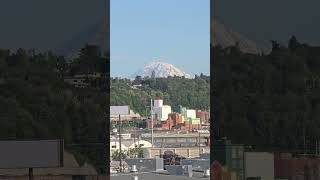 Mt Rainier From T-Mobile Stadium In Seattle