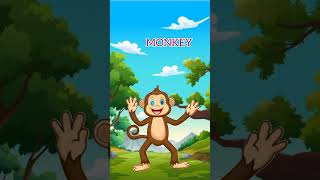 Monkey sounds @chintuanimation1026 #animal #animalsforkids #kidaforanimal