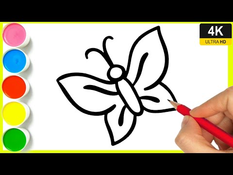 how to draw a butterfly easy || butterfly drawing easy step by step || butterfly drawing beautiful.