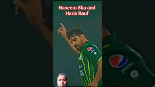 Haris rauf and Naseem Sha #cricket #psl8 #cricketlover #cricketworldcup