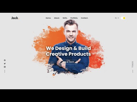 Complete Responsive Portfolio Website Design Using HTML CSS and JAVASCRIPT
