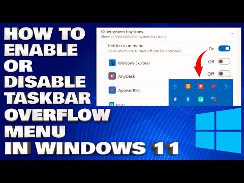 How To Enable or Disable Taskbar Overflow Menu in Windows 11