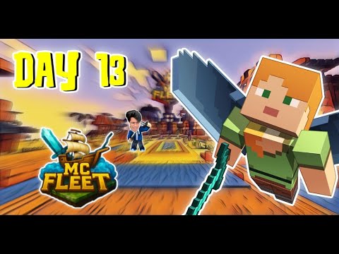 Day 13/365 of grinding mc fleet | making our own TOWN in mc fleet