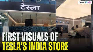 Watch: First Look Of Tesla's Mumbai Showroom To Be Opened Today