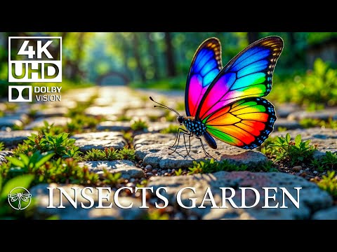 Nature’s Insect Choir 4K 🦗🎹 | Soothing Piano & Butterfly Dance Amidst Lush Greenery