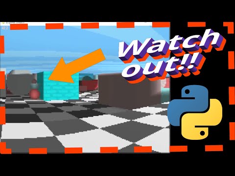 Watch out for enemies! Python Ray Tracing 3D maze game