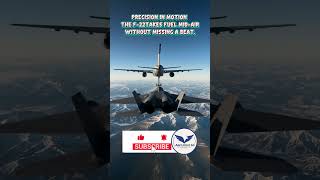 Stealth Fighter – F-22 Refuels Without Landing! 💥 #shorts #viralshorts #stealthjet