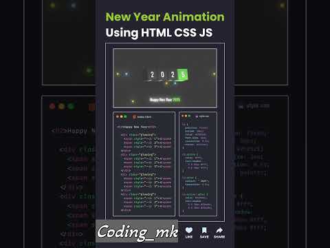🎉 Happy New Year 2025! 🎉 #viralvideo #webdevtutorial #html #css #happynewyear2025 #welcome2025