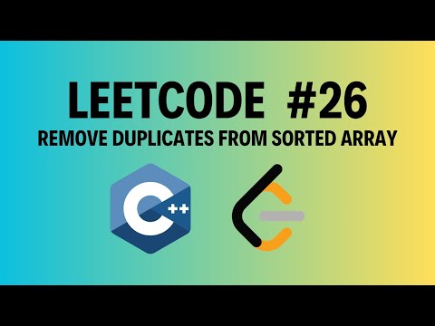 LeetCode 26 | Remove Duplicates from Sorted Array | Optimal Two-Pointer Solution