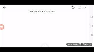 STL GUIDE FOR JUNE 6,2021 | STL RESULT