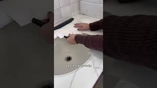 BATHROOM MAKEOVER DAY 5 🤭 Unpainting My Countertop #diy #bathroommakeover #diyproject #diyprojects