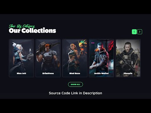 Create Responsive Multiple Card Slider using HTML CSS and JavaScript
