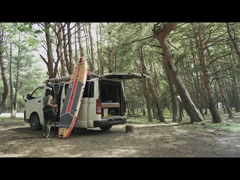 【SUP &CAMP】A relaxing day camp for two couples at one of the clearest lakes in Japan.