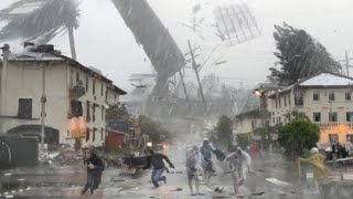 Chaos in Germany today! Storms and hail paralyze the city of Leipzig