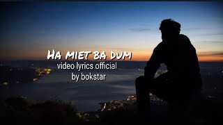 Ha miet ba dum | (in the drak night)khasi rap sad😭_piano||by bokstar_emotional official video lyrics