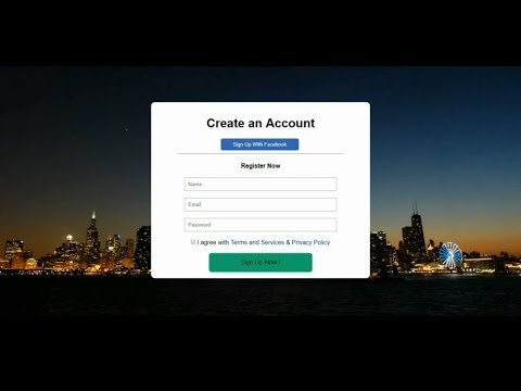 Sign Up Form with HTML & CSS for beginners