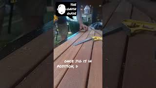 Deck Building Secret: The Slide-and-Drill Jig That Pros Use #DeckBuildingTips #ToolSecrets