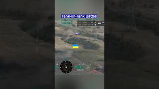 Close-Range Tank Fight Between Turtle Tank & Ukrainian Tank!
